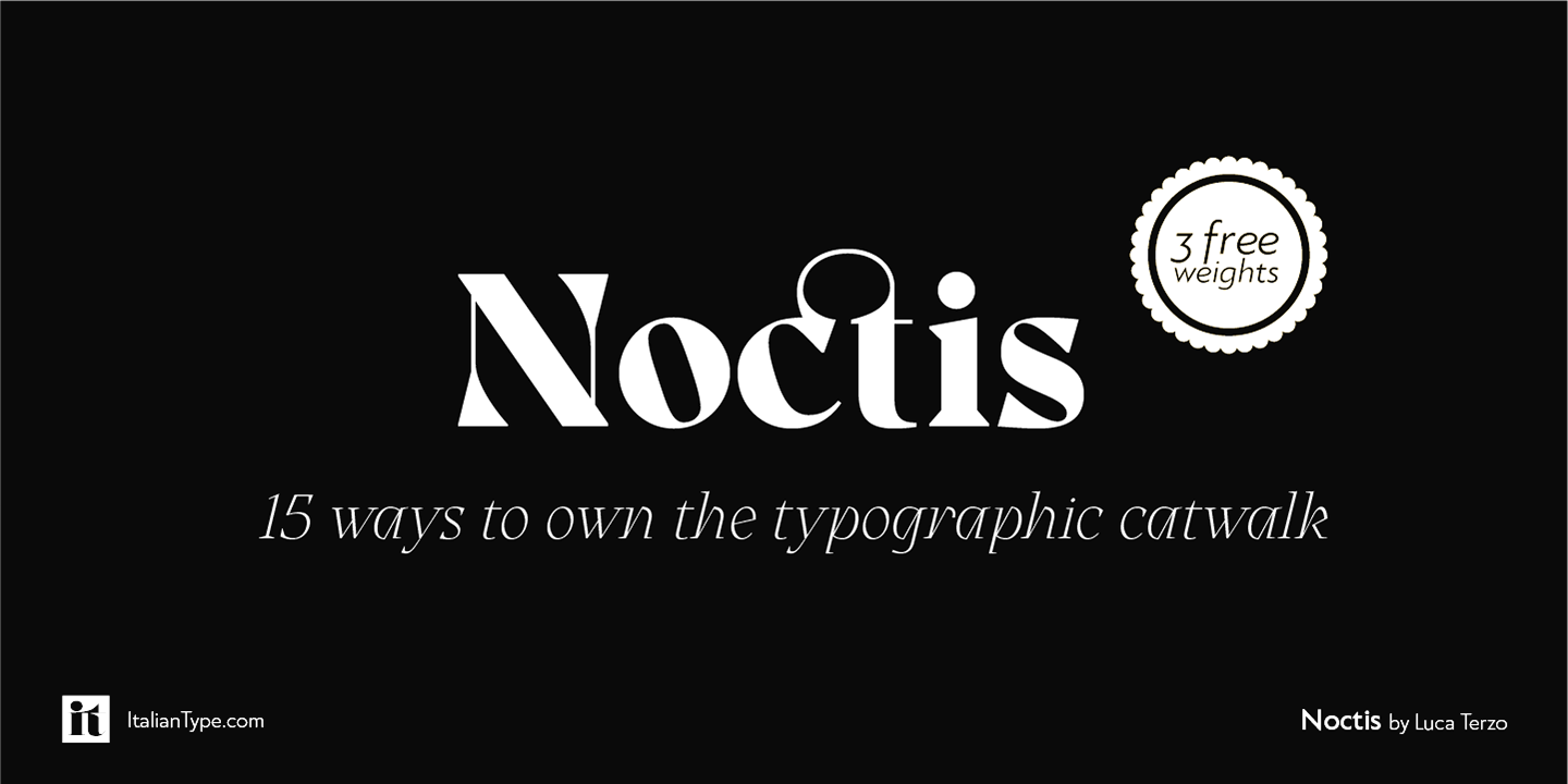 Пример шрифта Noctis #1